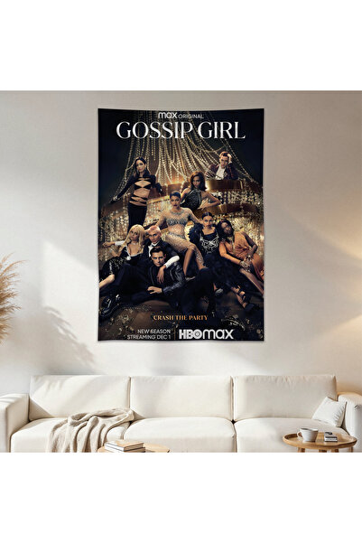 Geek Cultcha Gossip Girl Duvar Örtüsü Duvar Halısı Birinci Kalite Saten Kumaş...