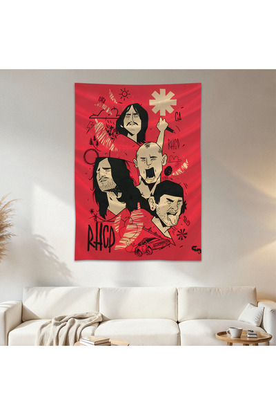 Geek Cultcha Red Hot Chili Peppers Wall Drape Wall Tapestry First Quality Sat...