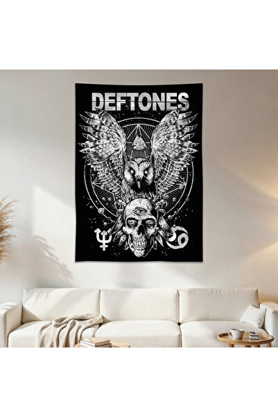 Geek Cultcha Deftones Duvar Örtüsü Duvar Halısı Birinci Kalite Saten Kumaş Po...