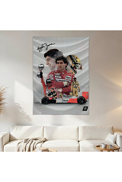 Geek Cultcha Ayrton Senna Wall Covering Wall Carpet First Quality Satin Fabri...