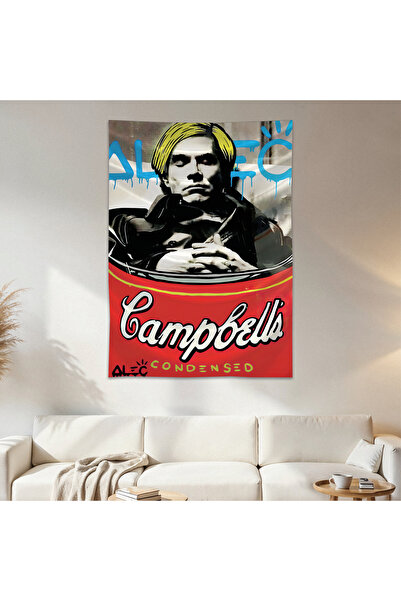 Geek Cultcha Andy Warhol Wall Cloth Wall Tapestry First Quality Satin Fabric ...