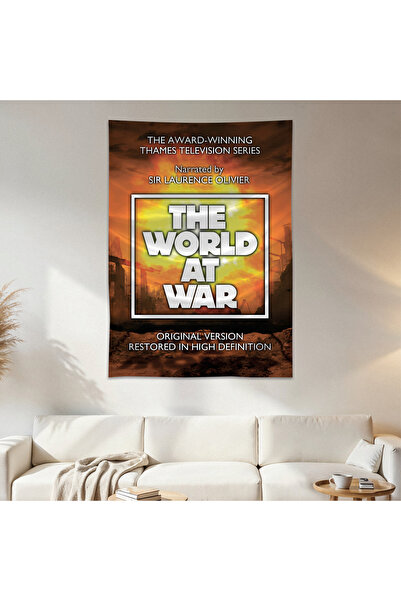 Geek Cultcha The World at War Wall Cloth Wall Tapestry First Quality Satin Fa...