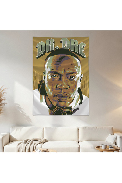 Geek Cultcha Dr. Dre Wall Cloth Wall Tapestry First Quality Satin Fabric Poster