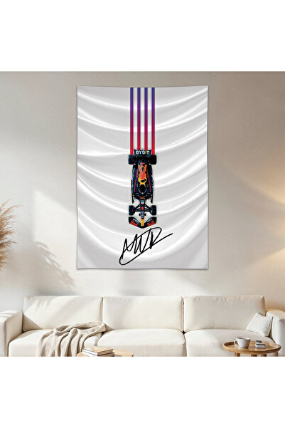 Geek Cultcha Max Verstappen Wall Drape Wall Tapestry First Quality Satin Fabr...