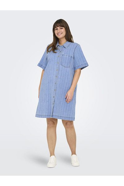 Only Carmakoma Jeanskleid CARASTA Kurzes Kleid