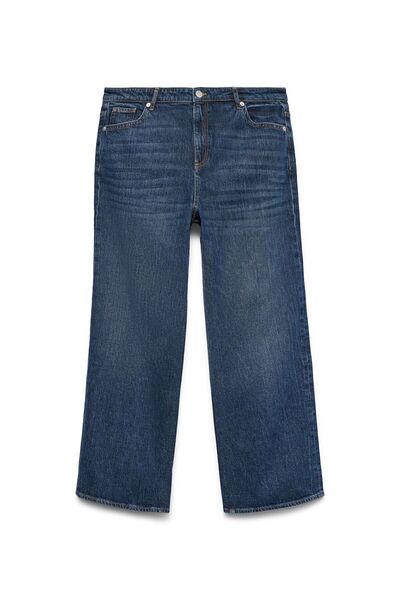 Veromoda Curve Weit geschnitten VMTESSA Hohe Taille Weiter Beinschnitt Jeans