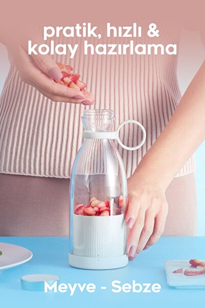 Bigpro Taşınabilir Mini Şarjlı Blender Smoothie 380ml