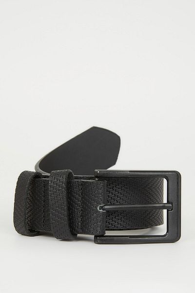 DeFacto Herren-Jeansgürtel aus gemustertem Kunstleder M4106az21wn