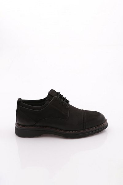 DGN Ανδρικά παπούτσια casual από γνήσιο δέρμα μαύρο Nubuck 35210123210