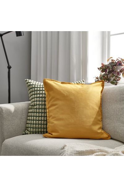 IKEA GURLI Cushion Cover, Golden-Yellow, 50x50 cm - IKEA, 100% Cotton, Easy Care