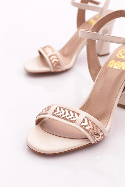 DGN Γυναικεία Αξεσουάρ Παπούτσια με τακούνι Μπεζ Ροζ Πέτρα 91221033