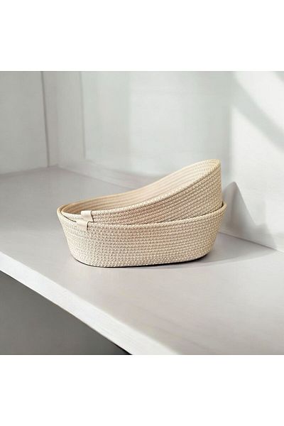 KOCONCEPT 2 Jute Rope Bread Basket