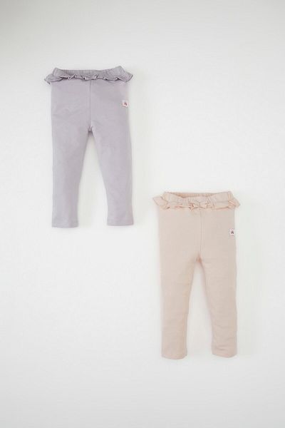 DeFacto Combed Cotton Shirt and Elastic Waist Bottom for Baby Girl - C9487A524Au