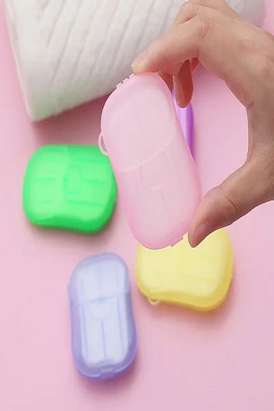Tor Store 100S Water Dissolving Practical Sheets Hand Soap Paper Travel Soap (100 Pcs)