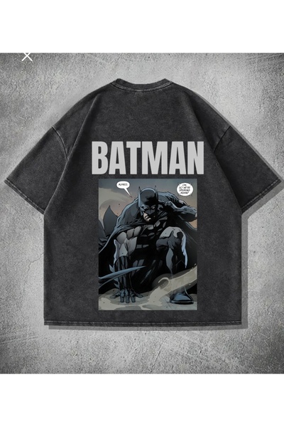 Minga London Batman i Catwoman par perivi Oversize kroj T-shirt Prednja/straž...
