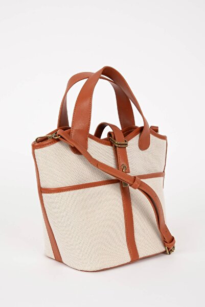 DeFacto Γυναικεία πόρπη με λεπτομέρεια πάνινη τσάντα ώμου B9339axns