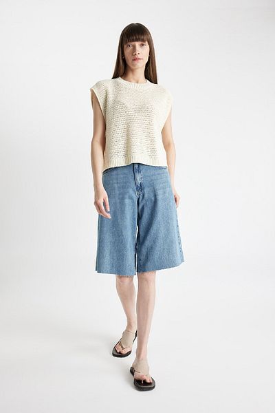 DeFacto Relaxed Fit Crew Neck Knitwear Sweater - D4266Ax24Sm