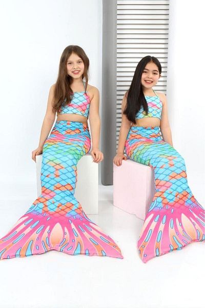 EFSACE Mermaid Costume Swimsuit 3 Piece Set
