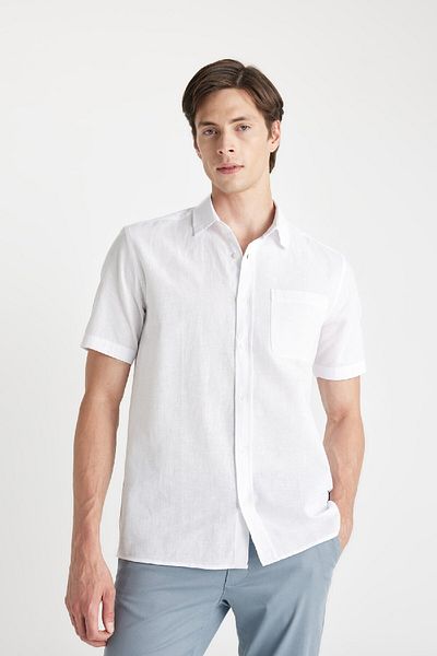 DeFacto Regular Fit nyári póló nyakú rövid ujjú ing D4498ax24sm