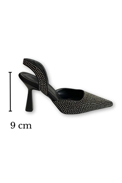 SHOEBOURNE Crne cipele sa špicastim vrhom i otvorenim stražnjim delom Cipele ...