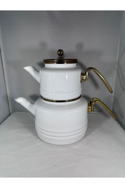 ALEV EMAYE Vintage Enamel Teapot