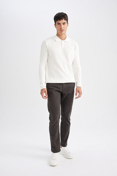 DeFacto Παντελόνι Chino Regular Fit Κανονική εφαρμογή ίσια τσέπη D1050ax24wn