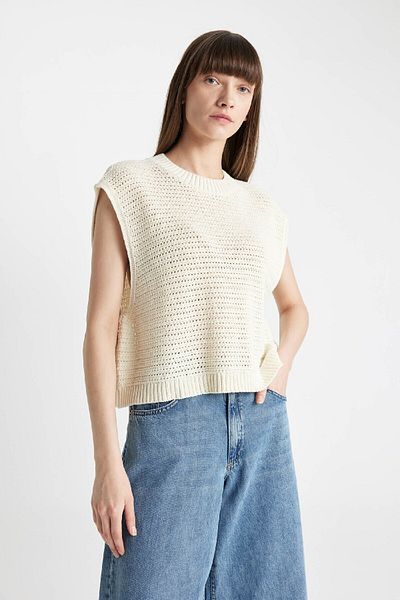 DeFacto Relaxed Fit Crew Neck Knitwear Sweater - D4266Ax24Sm