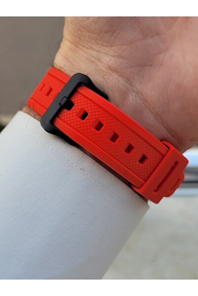 Casio Brand Digital with Calendar Silicone Cord Red Color Sport Men Wrist Watch