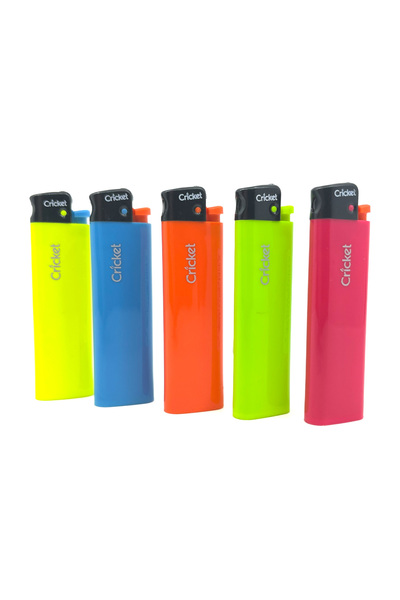 Cricket Renkli Boy - Original Taşlı Çakmak 5'li SET