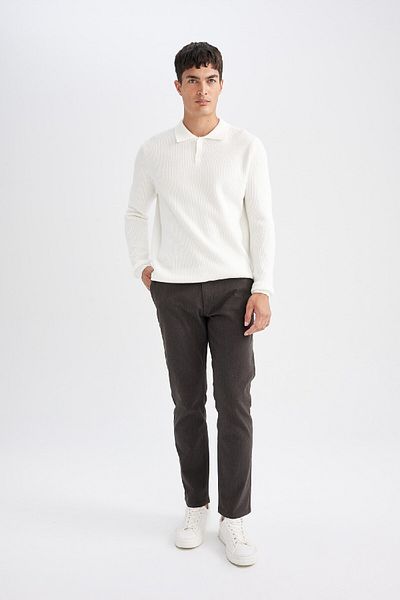 DeFacto Παντελόνι Chino Regular Fit Κανονική εφαρμογή ίσια τσέπη D1050ax24wn