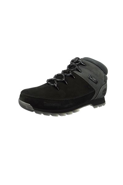 Timberland A1KAC Euro Sprint Mid Hiker Herren Leder Wanderschuhe Black/Grey Nubuck Schwarz/Grau