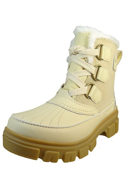 Sorel Damen Stiefel Stiefel Winterschuhe Torino V WP 2106701 Beige 292 Honey White Leder/Synthetik mit Ge