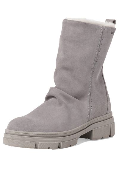 Tamaris Damen Elegante Stiefelette Winterschuhe 1-26934-39 Grau 200 Grey Leder Mit Touch-it
