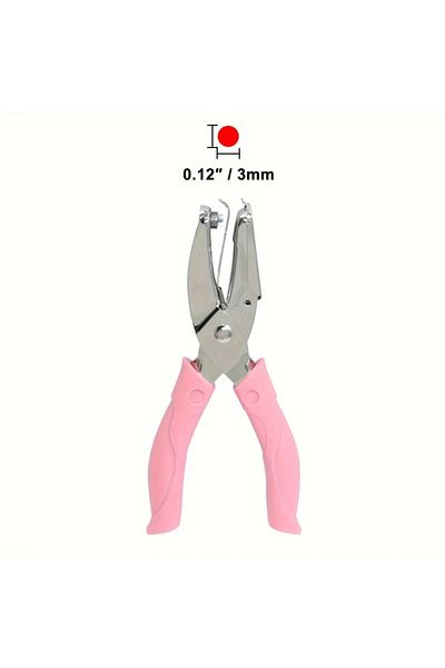Choice 3mm Round hole 1PC Cute Metal Handheld Paper Punch Scrapbooking Clothes Single Hole Punches Star Hea