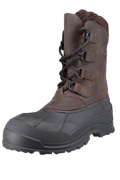 Kamik Herren Stiefel Winterschuhe Alborg Wk0011 Braun Gaucho Brown Leder/synthetik