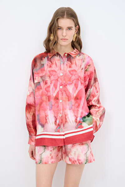 adL Erkek Yaka Desenli Gömlek