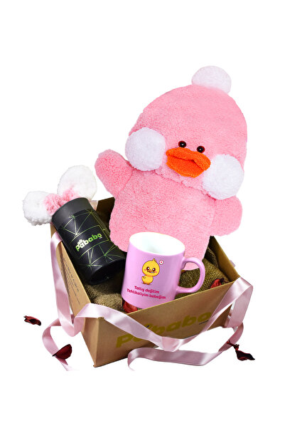 Pababo Sevimli Pembe Civciv (Hediye Seti)