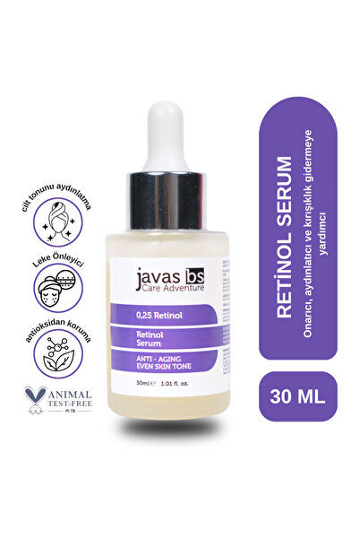 javas bs Kırışıklık Karşıtı, Onarıcı ve Aydınlatıcı Retinol Serum