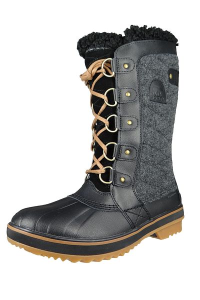 Sorel Damen Winterstiefel Stiefel Winterschuhe Tofino Ii Wp 1959341 Schwarz 010 Black Gum Leder Und Texti