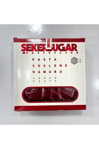 ŞEKER & SUGAR Şeker Sugar Bordo Şeker Hamuru 1 Kg