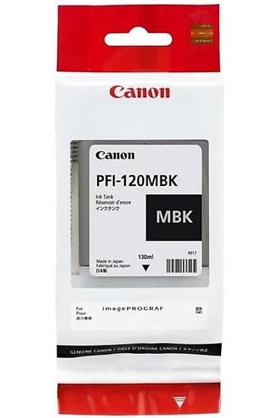 Canon خرطوشة حبر PFI-120MBK ذات إنتاجية قياسية باللون الأسود غير اللامع