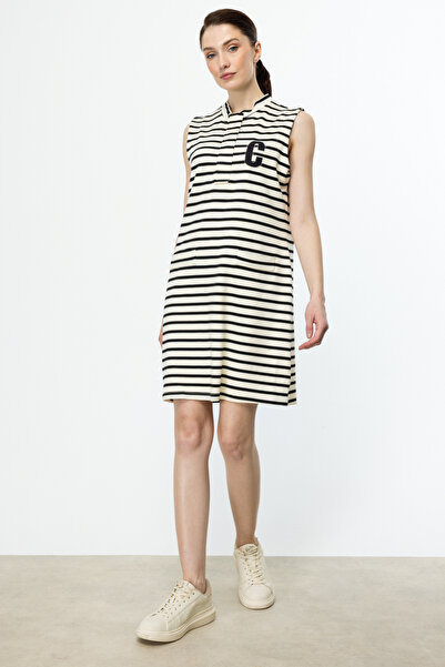 ON TRİKO Смугасте міні-плаття 56493-25k