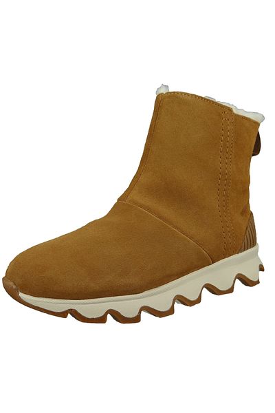 Sorel Damen Sportliche Stiefelette Kinetic Short WP 1808191 Braun 224 Camel Brown Natural Leder