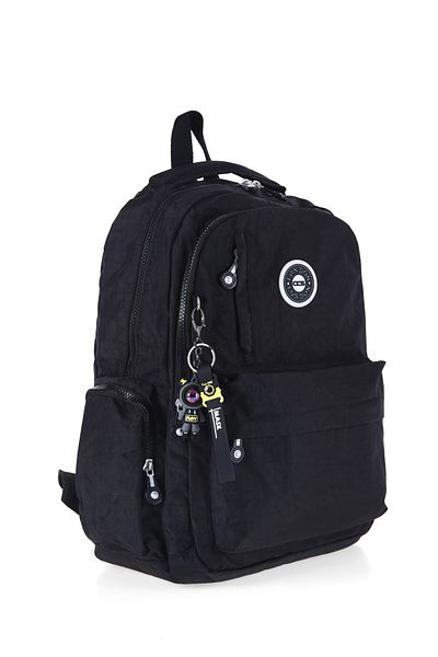 Bliss Μαύρο Unisex Daily & School Αδιάβροχο υφασμάτινο σακίδιο πλάτης