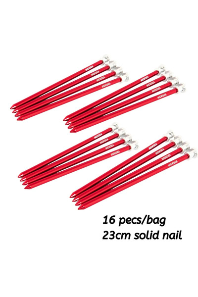 Choice مجموعة أوتاد خيام وايد سي للتخييم، 16 قطعة، مناسبة للأرضيات الصلبة وال...