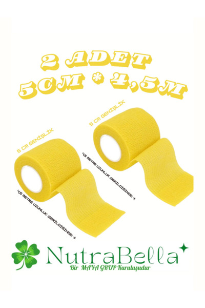 NutraBella Bandaj Coban rezistent la apă 5*4,5 cm 2 bucăți pentru sport și răni