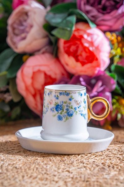 ACAR Orleans 12 Piece Coffee Cup Set for 6 People - 90 ml