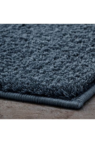 IKEA BACKMÅRA Bath Mat, Dark Grey-Blue, 50x80 cm - Soft & Absorbent Bathroom Essential