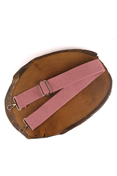 Prestij Boncuk Kumaş Çanta Sapı Ayarlanabilir Çapraz Askı Model - Gül Kurusu