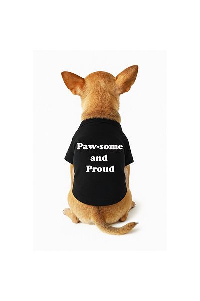 Korefanzin Awesome and Proud Cat and Dog Outfit Tank Top Black Printed Cat Dog Tank Top